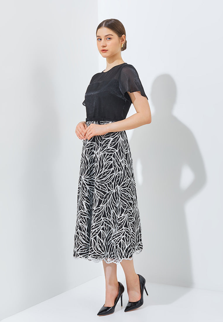 Isla Dress - Tulle Lace Fit & Flare Dress