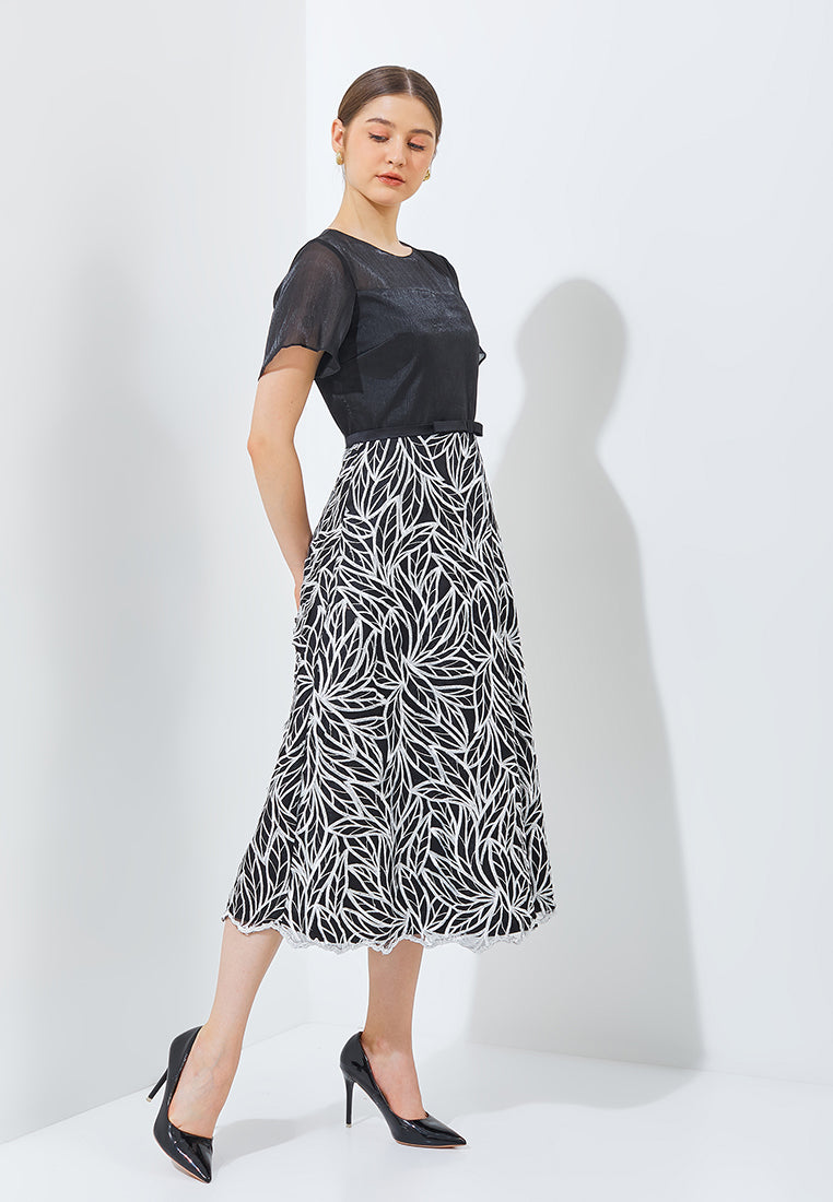 Isla Dress - Tulle Lace Fit & Flare Dress