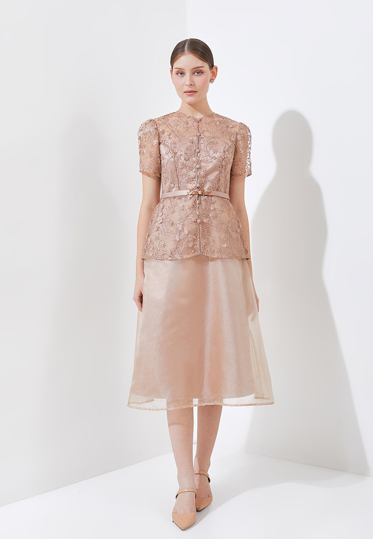 Orlenta Dress -  Floral Embroidery Dress (Pre-order)