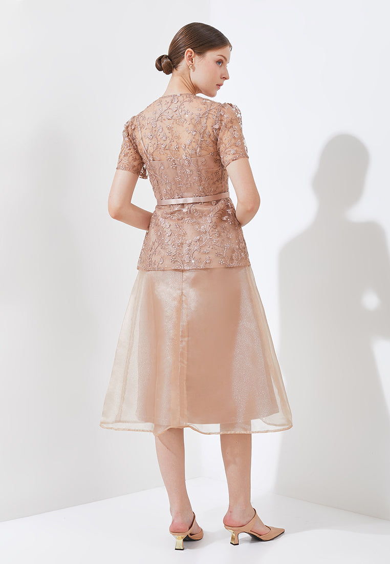 Orlenta Dress -  Floral Embroidery Dress (Pre-order)