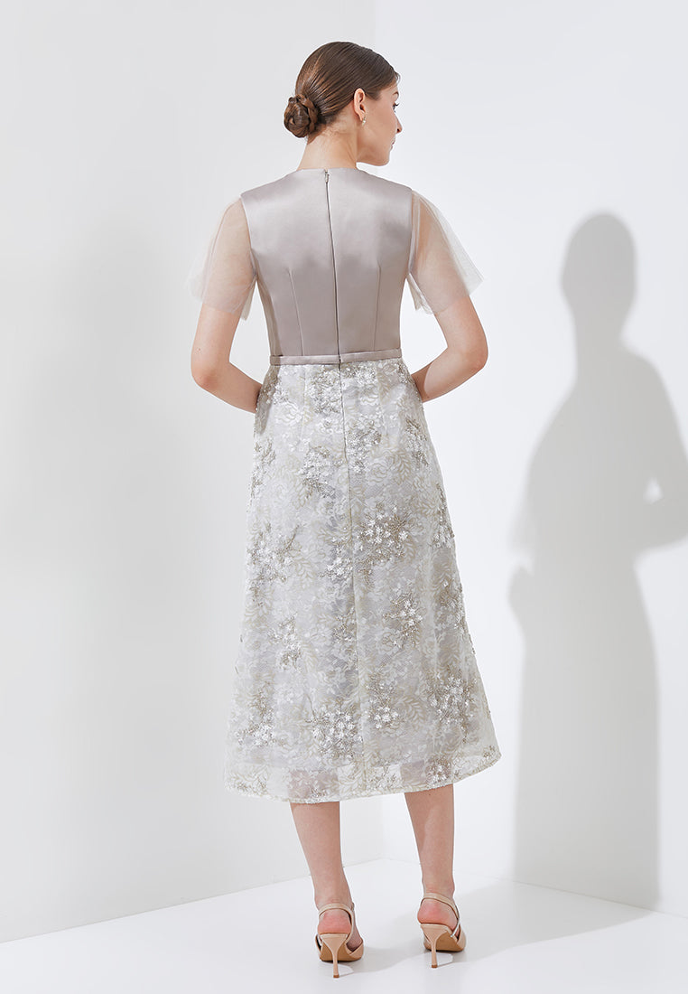 Evanelie Dress - Elegant Midi Dress (Pre-order)