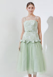 Lachelle Dress - Soft Flare Tulle Midi Dress (Pre-order)