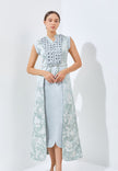 Raelyn Cheongsam Dress - Midi Knot Fit Bodice Dress (Pre-Order)