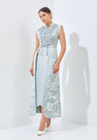 Raelyn Cheongsam Dress - Midi Knot Fit Bodice Dress (Pre-Order)
