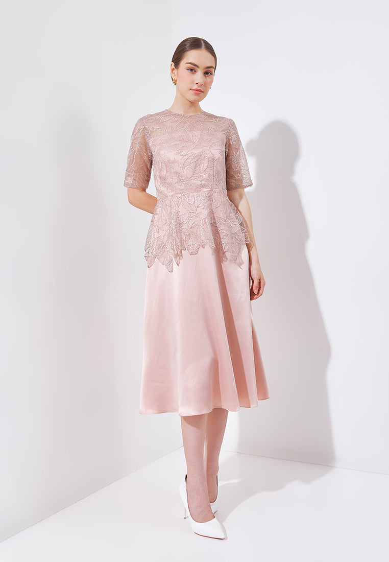 Rhea Dress - Tulle Lace Fit & Flare Dress