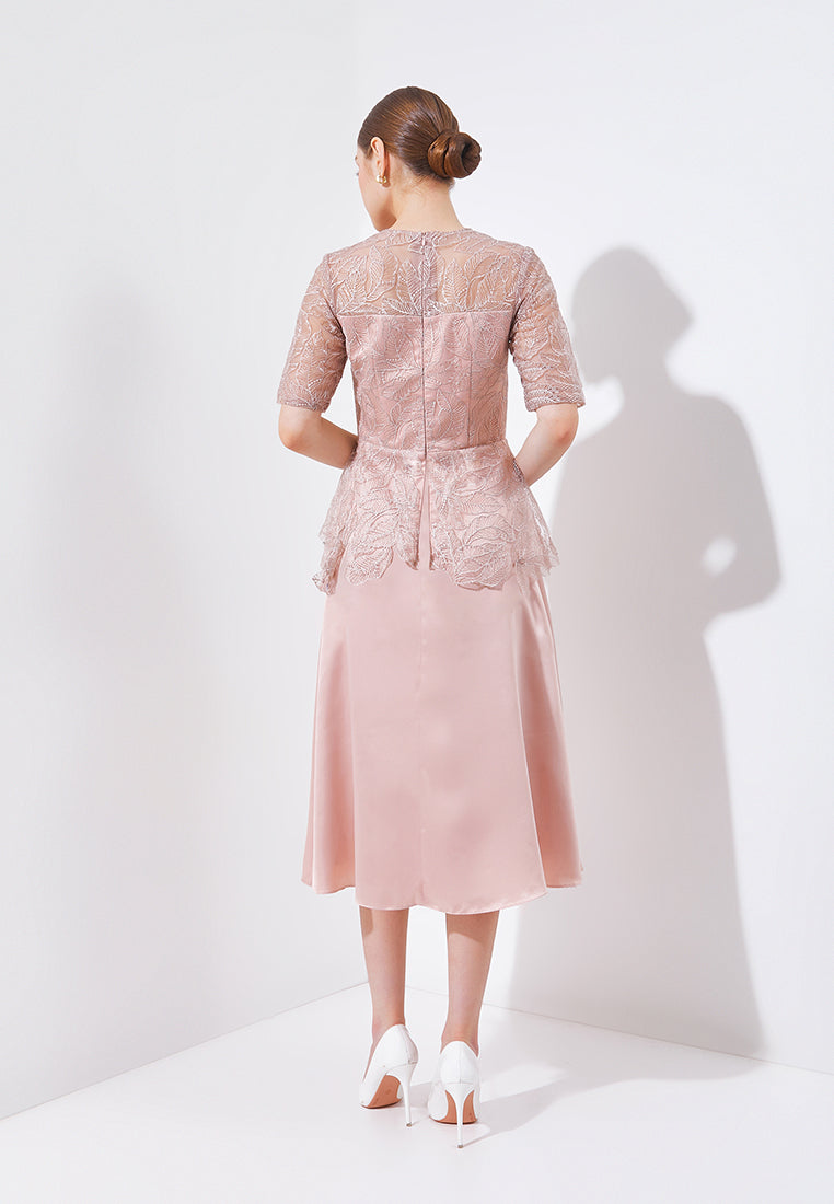 Rhea Dress - Tulle Lace Fit & Flare Dress