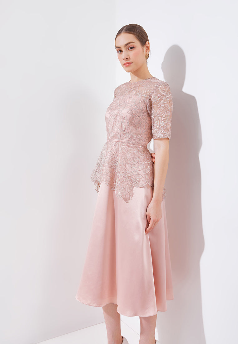 Rhea Dress - Tulle Lace Fit & Flare Dress