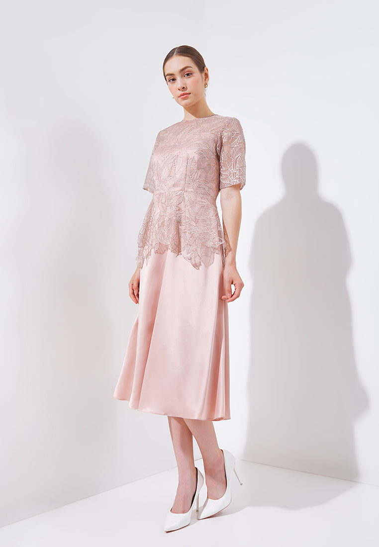 Rhea Dress - Tulle Lace Fit & Flare Dress
