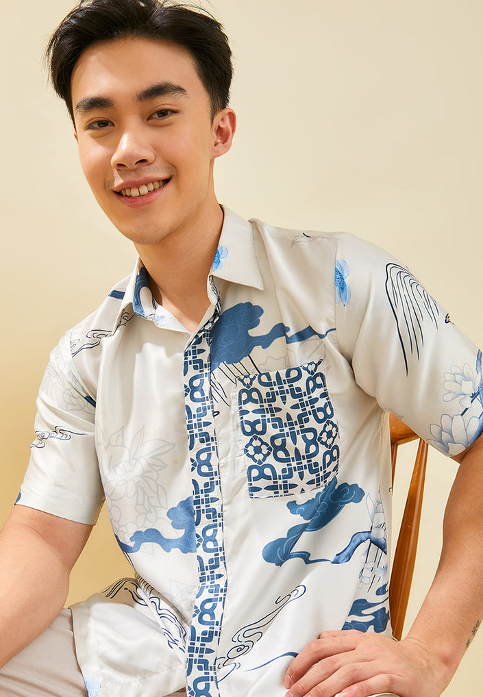 Rika Men Shirt Blue (Pre-Order)