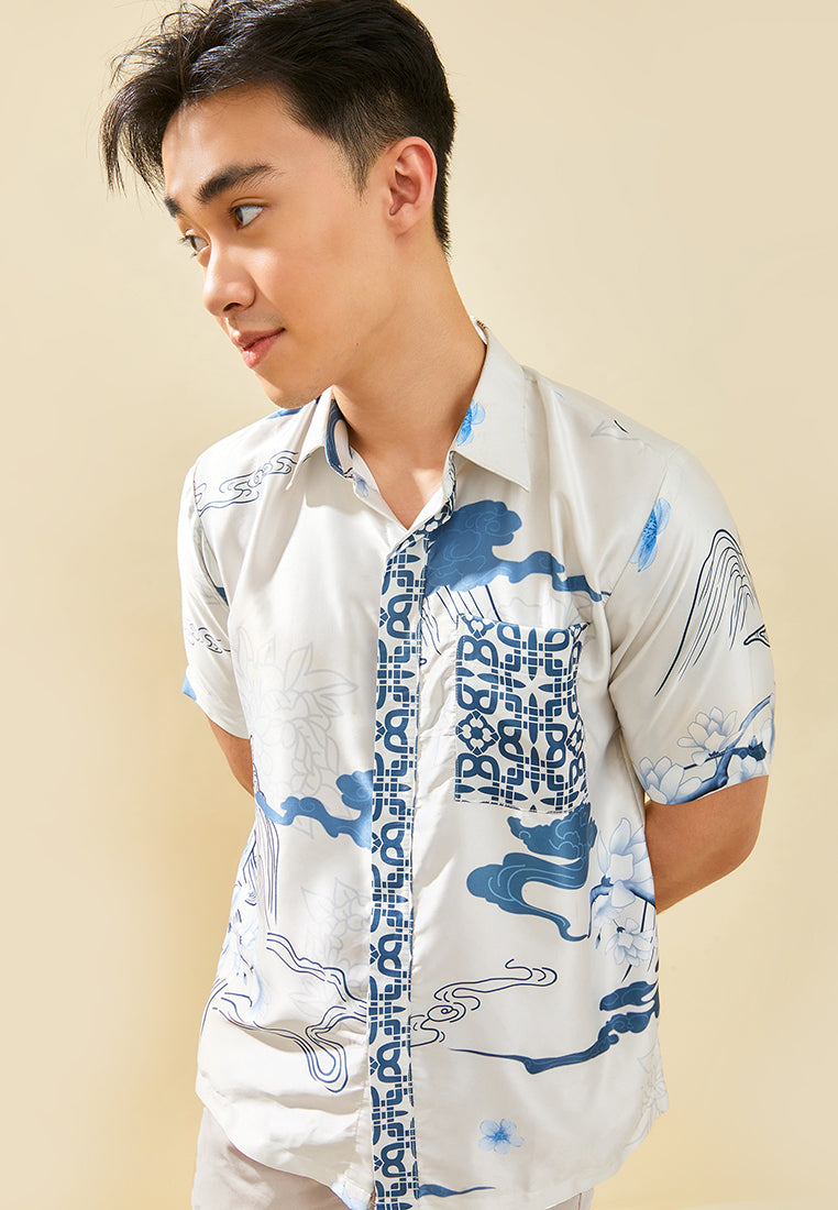 Rika Men Shirt Blue (Pre-Order)