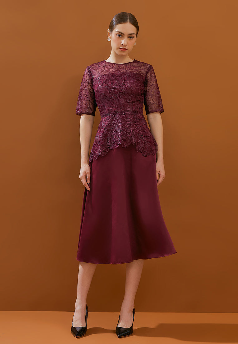 Rhea Dress - Tulle Lace Fit & Flare Dress