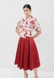 Sadie Cheongsam Top - Loose Printed Oriental Top (Pre-Order)