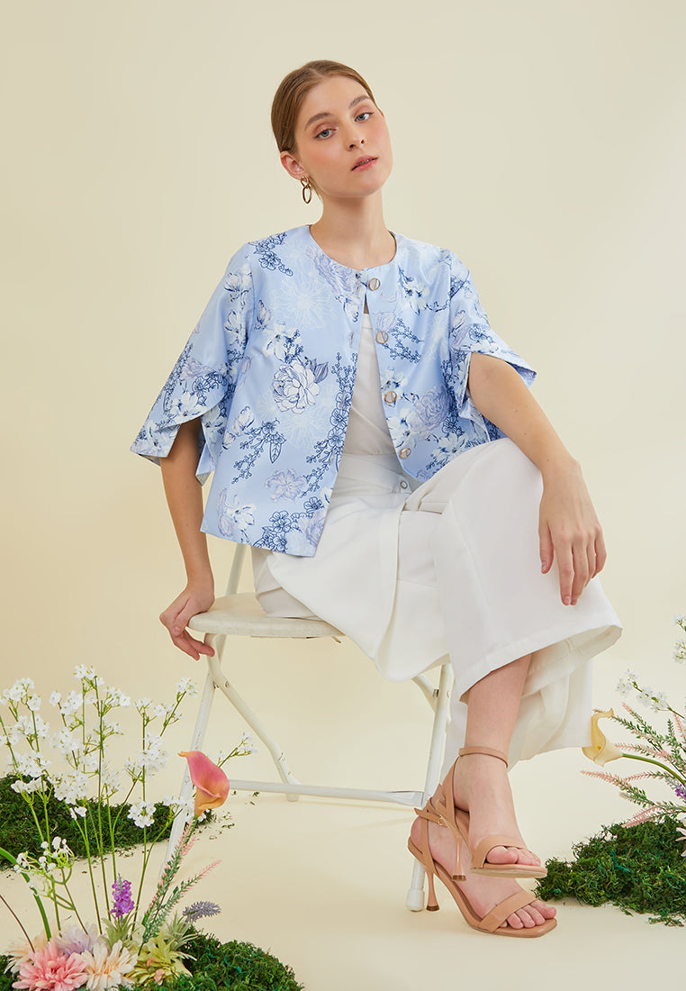 Selina Outer - Floral Tulip Sleeve Outerwear