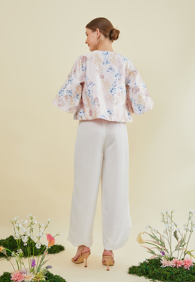 Selina Outer - Floral Tulip Sleeve Outerwear