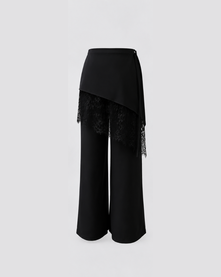 Jira Pants - Adjustable Overskirt with Lace