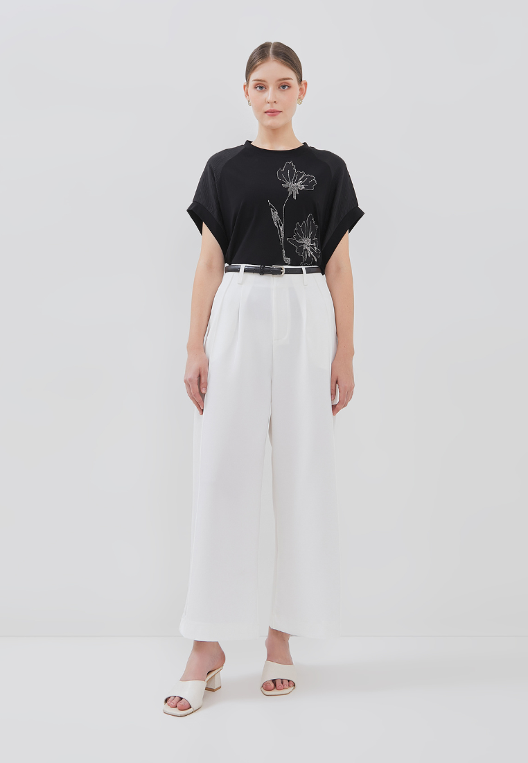 Viali Top - Floral-embellishment Accessories