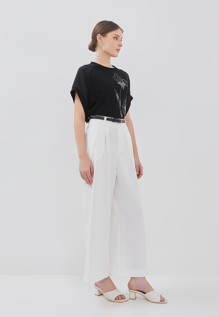 Viali Top - Floral-embellishment Accessories