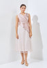Yora Cheongsam Dress - Midi Asymmetric Neckline Dress