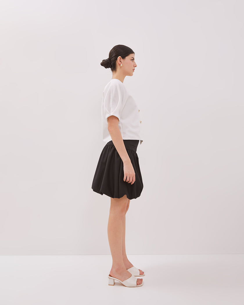 Polly Skirt - Mini Bubble Cotton Skirt