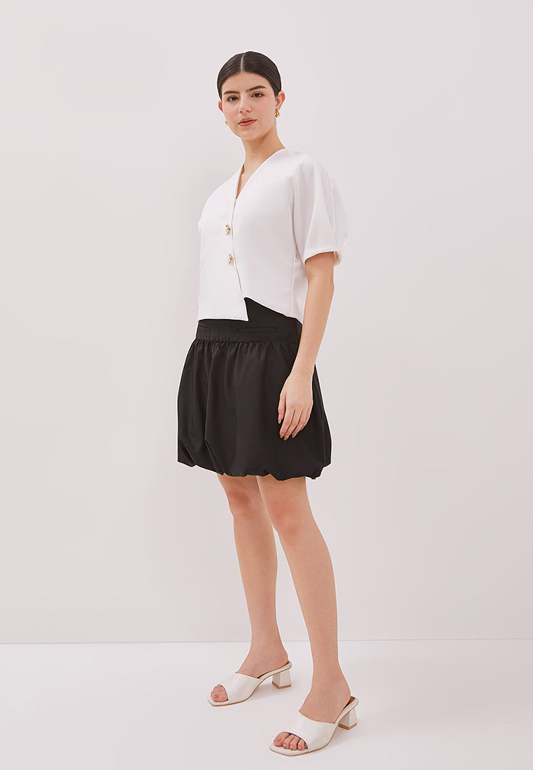 Polly Skirt - Mini Bubble Cotton Skirt
