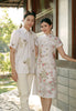 Elowyn Cheongsam Dress - Elegant Floral Motif Shift Dress (Pre-Order)