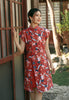 Avenly Cheongsam Dress - Ethnic Floral Shift Dress (Pre-Order)