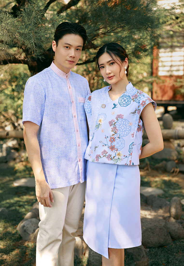 Breezy Cheongsam Set - Modern Ethnic Two-Piece Set (Pre-Order)