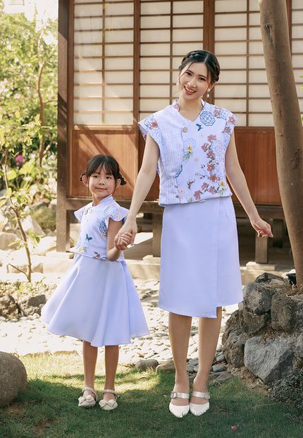 Little Breezy Dress - Girls Modern Oriental Dress (Pre-Order)