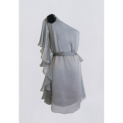 Cadence Toga Dress - One-Shoulder Shift Dress