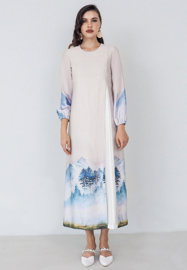 Marrie Print Long Dress ( Pre-Order )