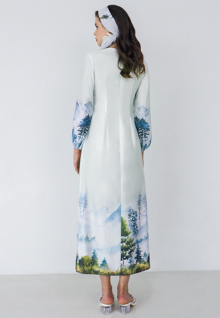 Marrie Print Long Dress ( Pre-Order )