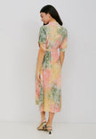 Ophelia Dress Peach/Green (Pre-Order)