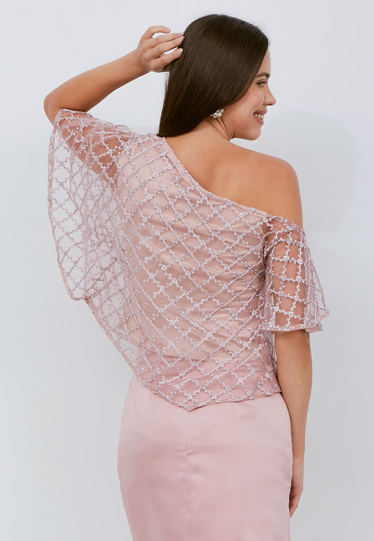 Quinn Lace Top Pink