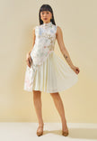 Raven Cheongsam Dress Beige (Pre-Order)