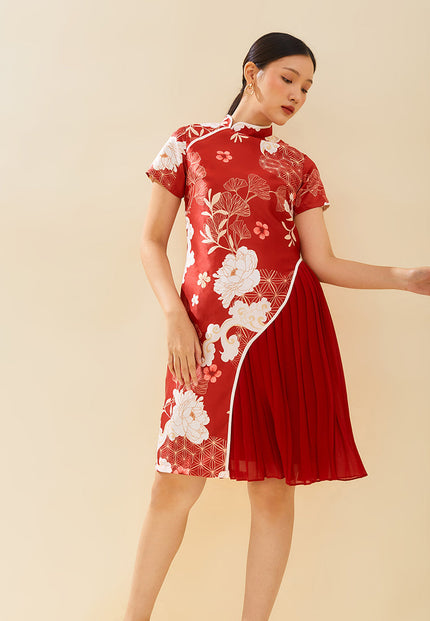 Raven Cheongsam Dress Red (Pre-Order)