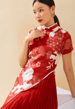 Raven Cheongsam Dress Red (Pre-Order)